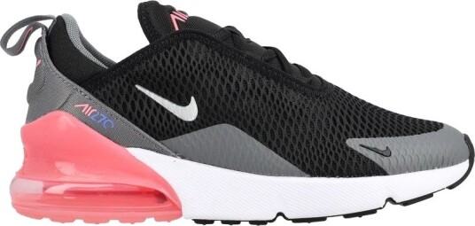 Nike Sneaker Air Max 270 Svart/Metallisk sølv/Grå/Rosa Barn størrelse 31