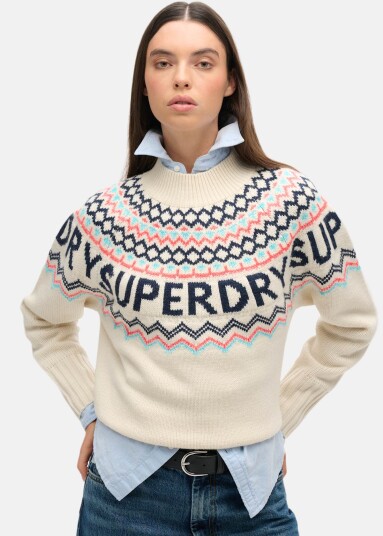 Superdry Fairisle Branded Jumper