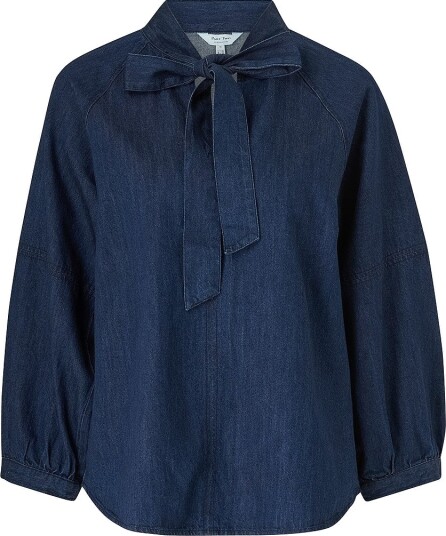 Part Two - Denimbluse pwSassi - Blå Part Two - Denimbluse pwSassi - Blå