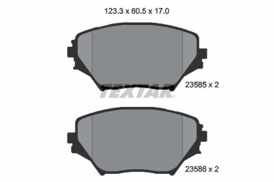 Bremseklosser TEXTAR 2358501