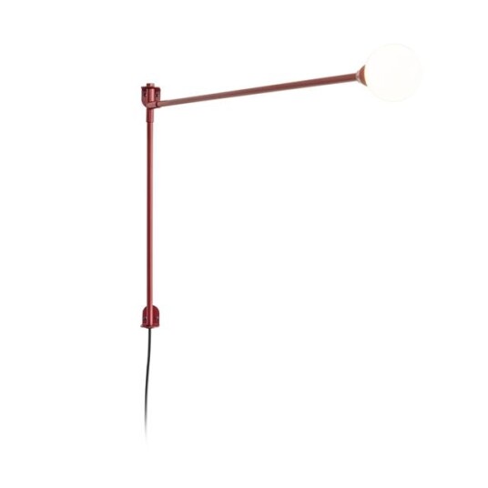 Nemo Mini Potence Pivotante Vegglampe Rød