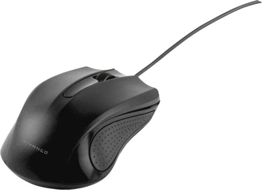 Vivanco Vvitmousecabk Ambidekstriøs Optisk Usb Type A 1000 Dpi Svart