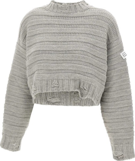 MM6 Maison Margiela Dame Strikkevarer Grå M,