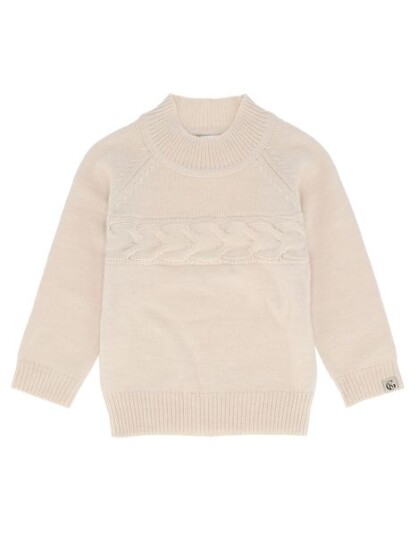 Gullkorn Leu Strikkegenser - beige melert
