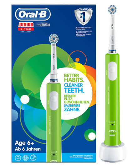 Oral-B Elektrisk tannbørste Junior 6+ År Grønn