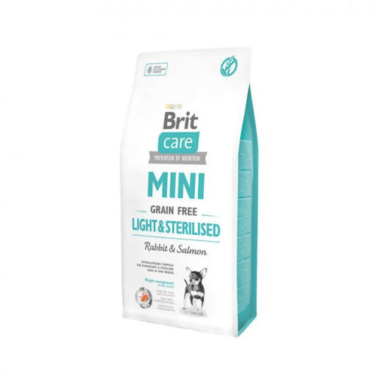 Brit Care Mini Veterinærfôr Uten Korn 7 kg med Kanin og Laks