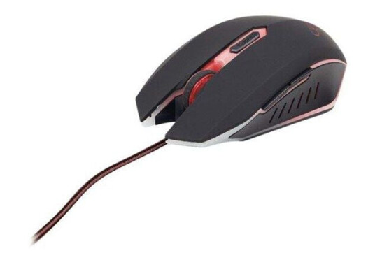 Gembird MUSG-001 Gamingmus Optisk 2400 DPI Rød 6 Knapper