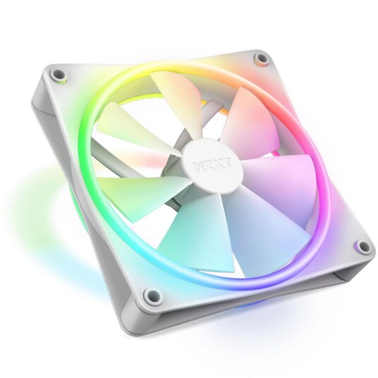 NZXT F140 RGB DUO Kabinettvifte 140mm Hvit med RGB-belysning