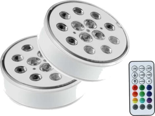 Senkbare LED lys oppladbare undervannslys for badekar dammer og vaser 16 RGB fargeskiftende vanntett design sikrer