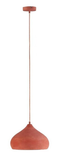 Lindby Terracotta-pendellampe Fiona i pen form