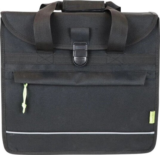 Sykkelveske Dresco Enkeltaske Basic Shopper 20 L vanntett nylon reflekser svart