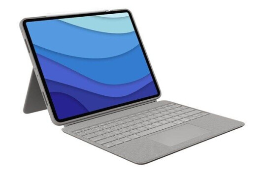 Logitech Combo Touch - keyboard and folio case - with trackpad - QWERTY - UK - sand - Tastatur & Foliosett - Engelsk - Storbritannia - Grå Logitech Combo Touch - keyboard and folio case - with trackpad - QWERTY - UK - sand - Tastatur & Foliosett - Engelsk - Storbritannia - Grå