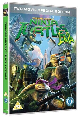 Mutant Teenage Mutant Ninja Turtles 1 & 2 DVD 2016 cert PG Englist Brand New Mutant Teenage Mutant Ninja Turtles 1 & 2 DVD 2016 cert PG Englist Brand New