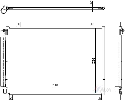 Kondensator, klimaanlegg AVA COOLING SYSTEMS SZ5168D