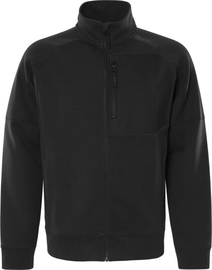 Fristads 7830 GKI Sweatshirtjakke Svart med Fleece og Lommer Fristads 7830 GKI Sweatshirtjakke Svart med Fleece og Lommer
