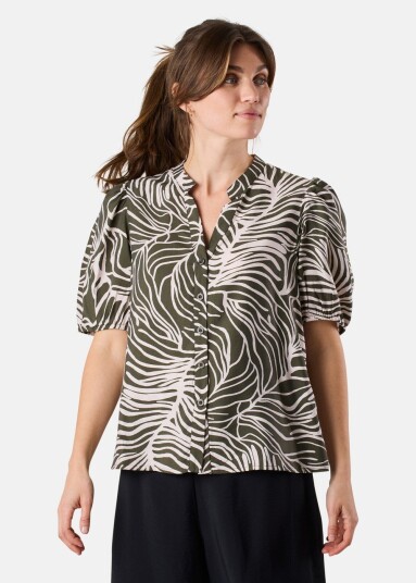 Seaside Hudson Top S/S W Olive Leaf 48 Singlet