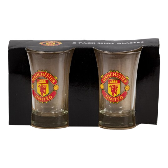 Hisab/Joker Company AB Shotglass Manchester United - 2-pakning