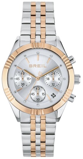 Breil Dameklokke TW2018 Stand Out Sølvfarget/Rose gulltonet stål