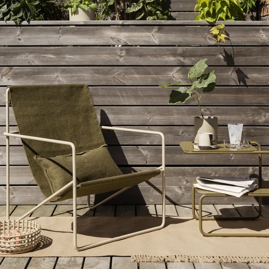 Ferm Living Desert Lounge Lenestol Cashmere/Olive