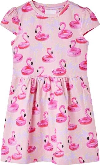 Barnekjole lyserosa 140