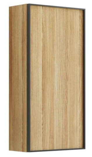 Dansani Inzo Urban Alu ramme Svart Overskap 1 dør B40xh80xd19cm Varm eik / Høyre Hengslet Dansani Inzo Urban Alu ramme Svart Overskap 1 dør B40xh80xd19cm Varm eik / Høyre Hengslet