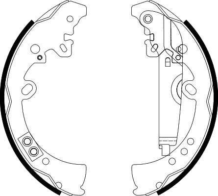 Bremsesko sett HELLA 8DB 355 022-591