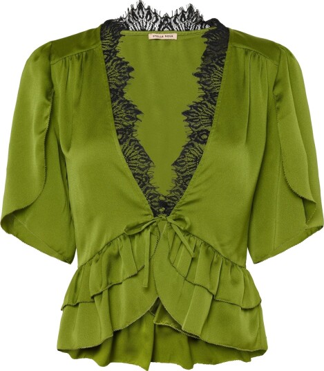 Stella Nova Delicate Tieband Blouse Green 38 Stella Nova Delicate Tieband Blouse Green 38