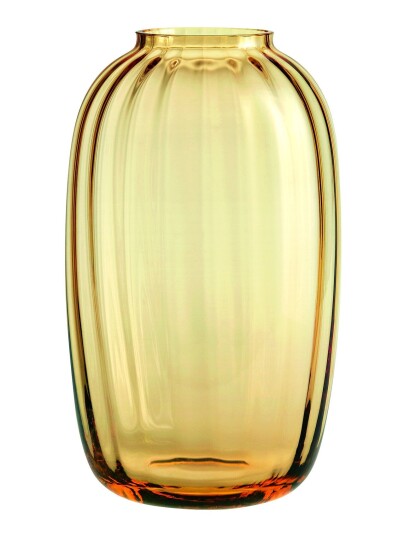 Holmegaard Primula Vase H25,5 Yellow AMBER H25.5CM