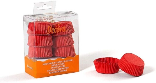 Decora Muffinsformer 40x20mm Rød Pk/120 