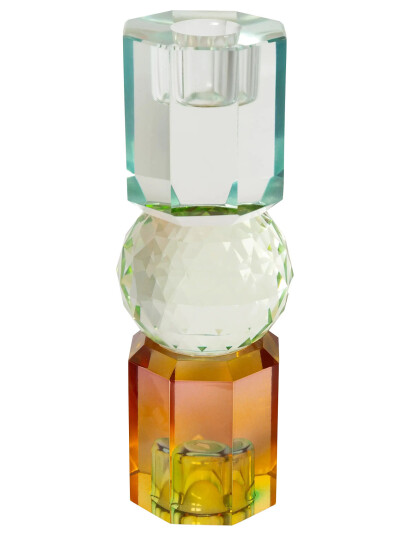 C"est Bon Crystal Candle Holder - Multi/patterned - H16.5CM