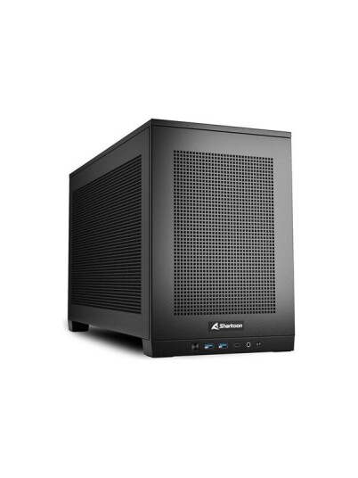 Sharkoon Rebel C20 Mini-ITX Kabinett uten Strømforsyning - Svart Sharkoon Rebel C20 Mini-ITX Kabinett uten Strømforsyning - Svart