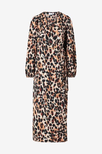 Vila - Maxikjole viGraffy Long Wrap L/S Dress - Svart