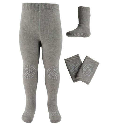 GObabyGO Crawling Starter Kit Grey Melange 12-18 mdr