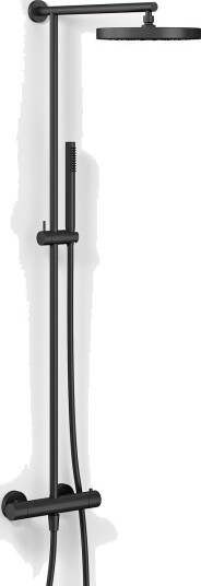 Semplice Termostatsett SRL10 XL Rain DeLuxe ø24cm Med EasyClean Matt Sort
