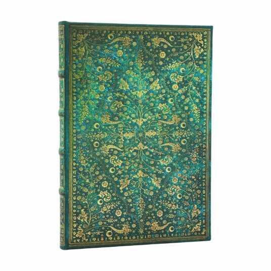 Paperblanks Notatbok Emerald Flower Midi Linjert Paperblanks Notatbok Emerald Flower Midi Linjert