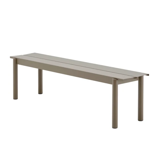 Muuto Linear Steel Benk 170x34 cm Taupe Muuto Linear Steel Benk 170x34 cm Taupe