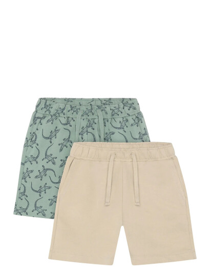 Minymo Shorts Sweat 2 Pack Khaki green 92 Minymo Shorts Sweat 2 Pack Khaki green 92