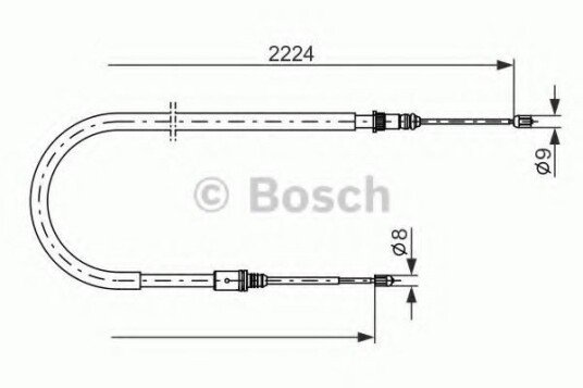 Bremsewire BOSCH 1 987 482 303 Bremsewire BOSCH 1 987 482 303