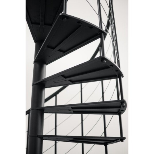 Minka Milano Spiraltrapp ø120 sort Minka Milano Spiraltrapp ø120 sort
