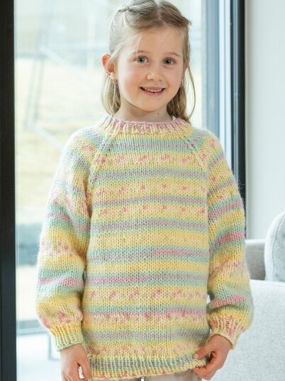 Viking Garn 2606 6 Pastell genser