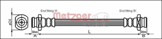 Bremseslange METZGER 4110089