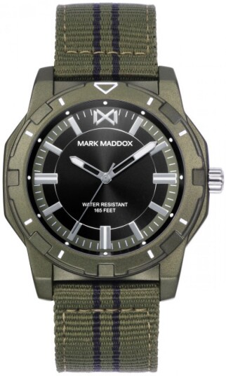 Mark Maddox Herreklokke HC0126 67 Classic Sort/Lær Ø43 mm