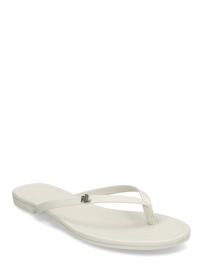 Lauren Ralph Lauren Raquel Leather Flip Flop White 38
