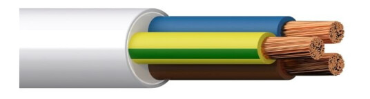 R-Line RV-K IF 3G2,5 0,6/1KV Hvit Metervare