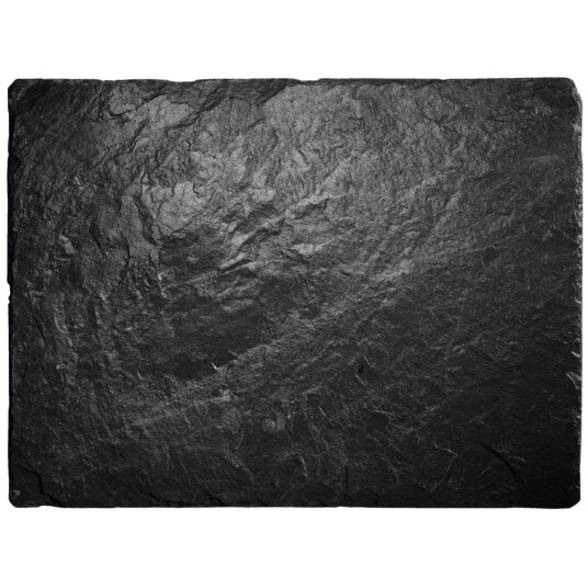 Vega Skiferplate Patara rektangulær uten håndtak 30x25x0.5 cm  Svart Rektangulær 2 Stykk / Forpakning