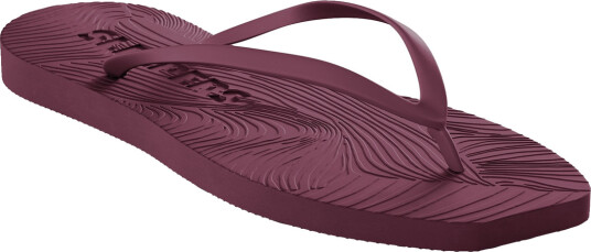 SLEEPERS Tapered White Flip Flop   Burgundy   36