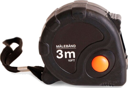 Royal Series Målebånd Med Stopp, 3 Meter