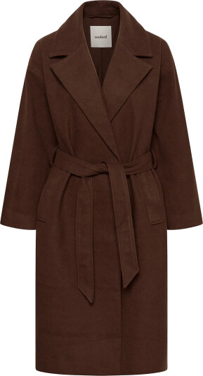 Soaked Slnubia Belted Coat Brown S