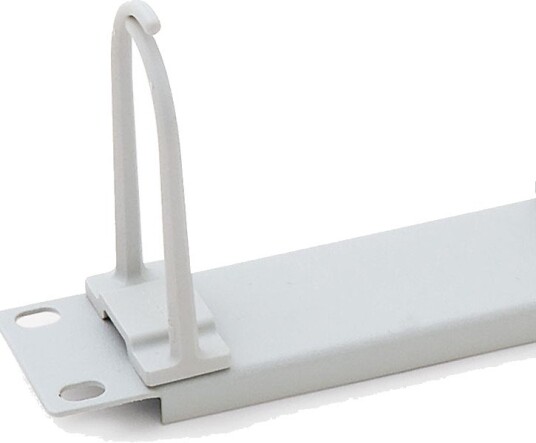 Triton 1U Kabelstyringspanel til 19'' rackskap 53mm 6 runde fester lysegrå