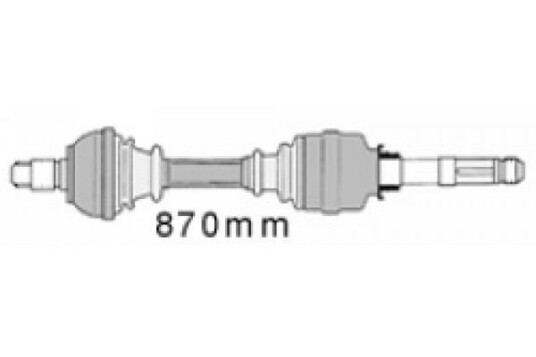 Mapco Drivaksel MAPCO 16421